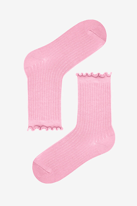 Kız Çocuk Color Frill 4lü Çok Renkli Soket Çorap - 4