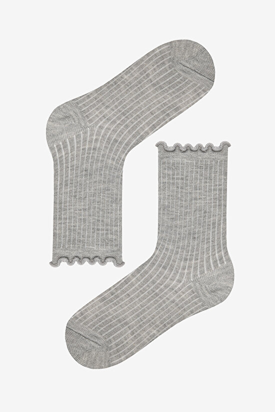 Kız Çocuk Color Frill 4lü Çok Renkli Soket Çorap - 5