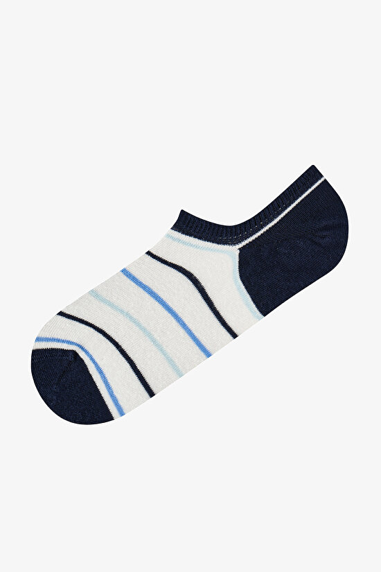 Erkek Renkli Ocean Lines 3'lü Sneaker Çorabı - 4