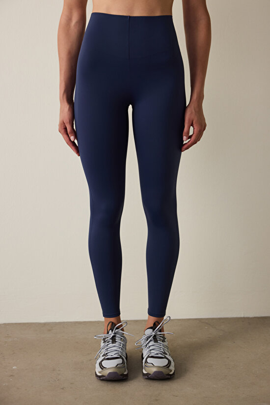 Indigo High Support Shaping High Waist Back Lock Leggings Indigo High Support Shaping High Waist Back Lock Leggings - 3