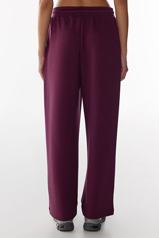 Burgundy Silky Touch Front Pocket Trousers - 3