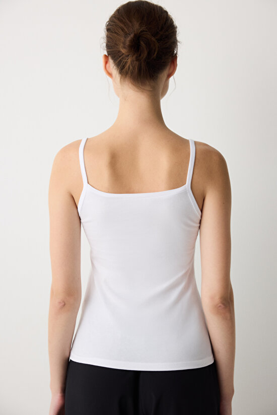 Basic White Cami Athlete - 5