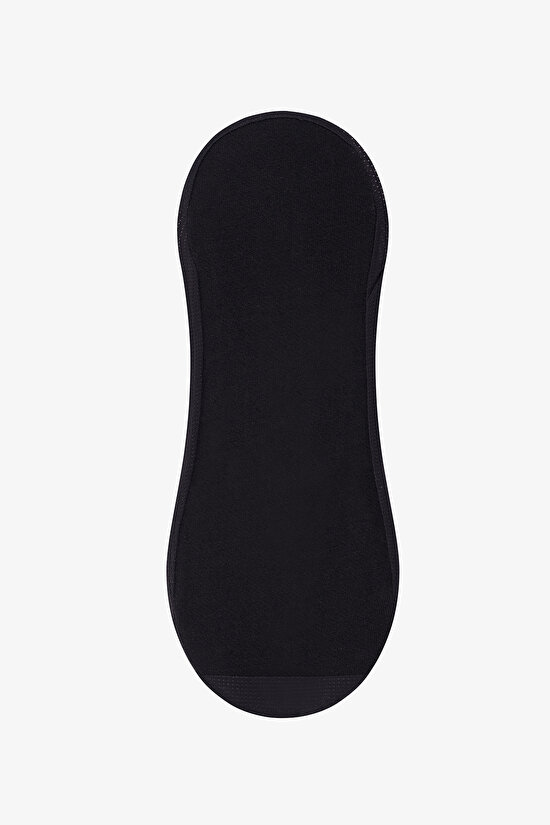 Lazer Kesim Kaydırmaz Topuk Babet Çorap - 3