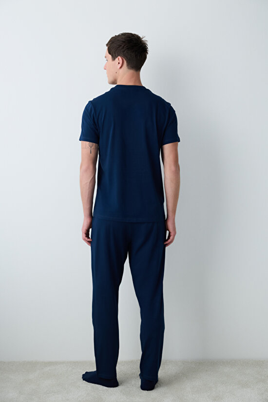 Navy Star Pijama Takımı - 6