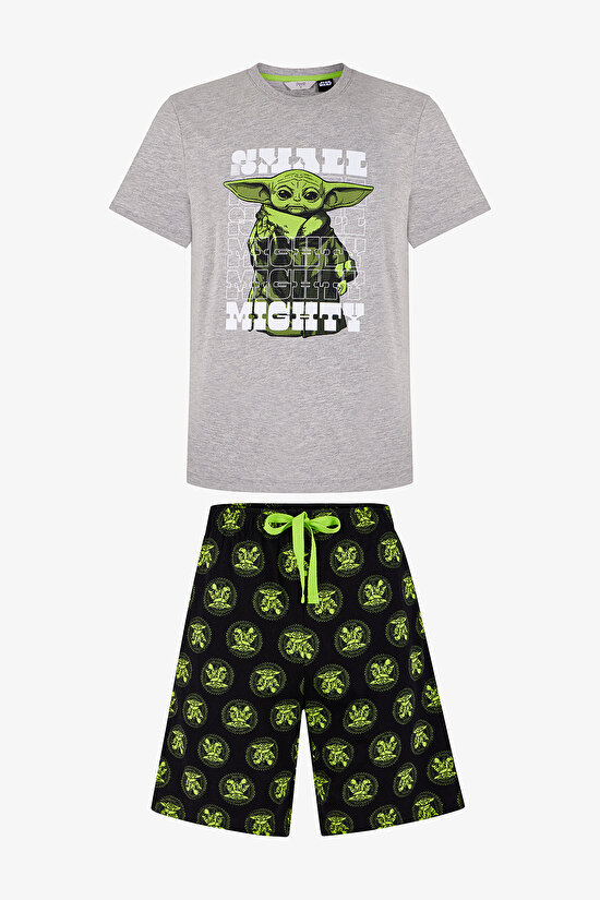Man Colorful Licensed Grogu Pajama Set - 1