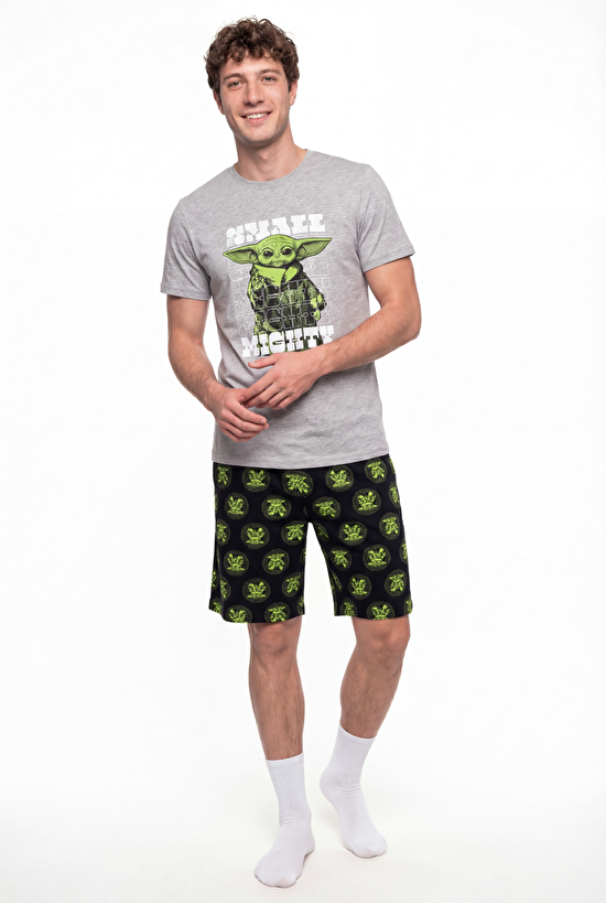 Erkek Renkli Lic-Grogu Pijama Takımı - 4