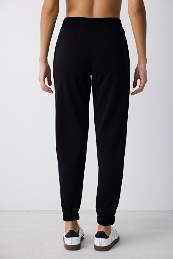 Silky Feel Active Black Jogger - 3