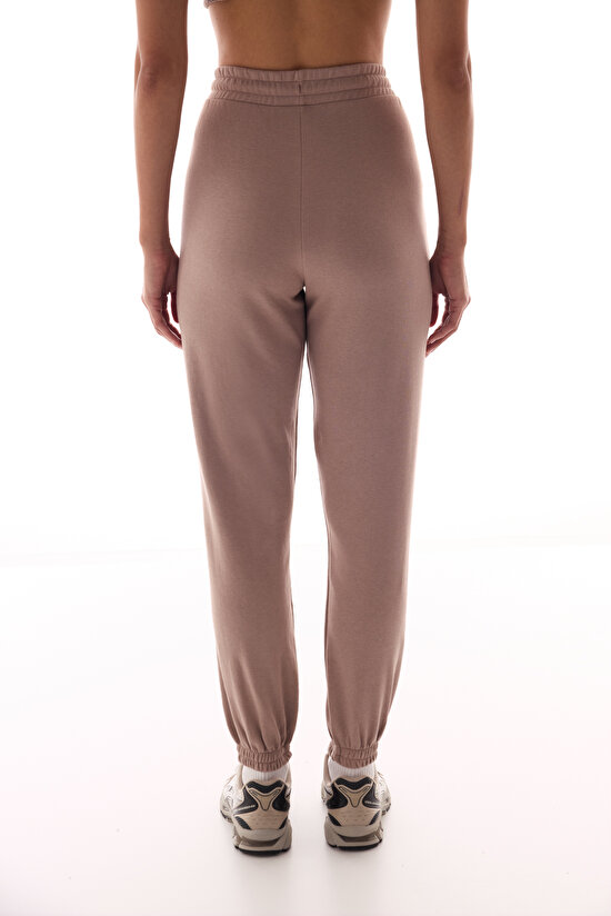Bej Yüksek Bel Active Jogger Pantolon - 3