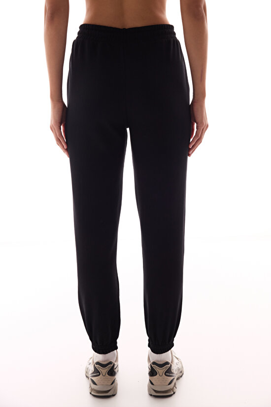 Siyah Yüksek Bel Active Jogger Pantolon - 3