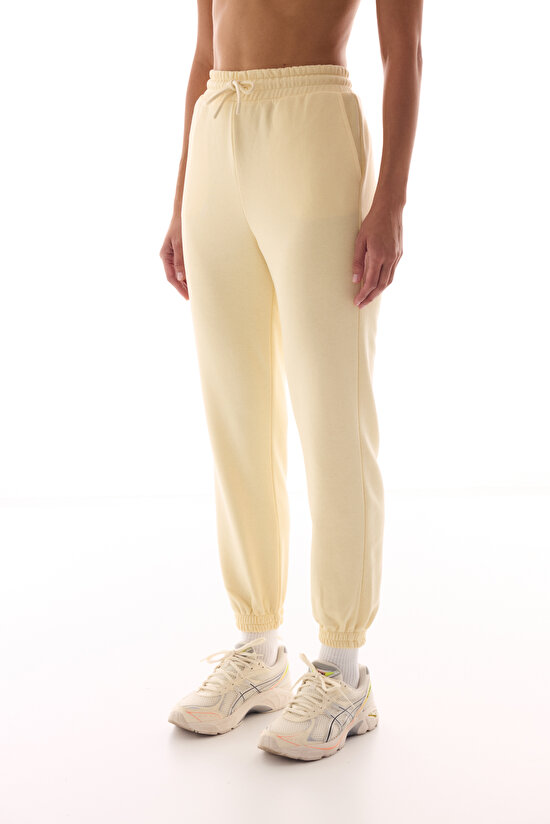 Ekru Yüksek Bel Active Jogger Pantolon - 1