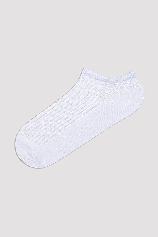 Basic Colosio Beyaz 3lü Patik Çorap - 2