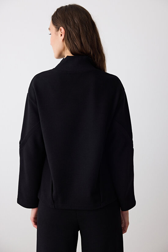 Siyah Boğazlı Mirko Sweatshirt - Saude Koleksiyonu  Siyah Boğazlı Mirko Sweatshirt - Saude Koleksiyonu  - 8