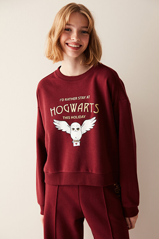Hogwards Bordo Sweatshirt - Harry Potter Koleksiyonu - 2