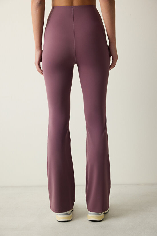 Bonded Waist Flare Pants - 7