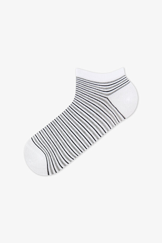 Erkek Renkli Stripe Pulse 3'lü Patik Çorap - 4