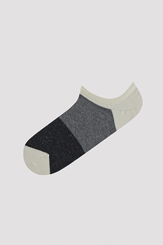 Erkek Puantiyeli 3lü Sneaker Çorap - 2