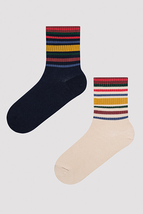 Dark Line 2li Soket Çorap - 1