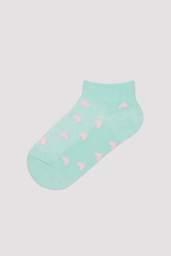Girls Tiny Hearts 4in1 Liner Socks - 4