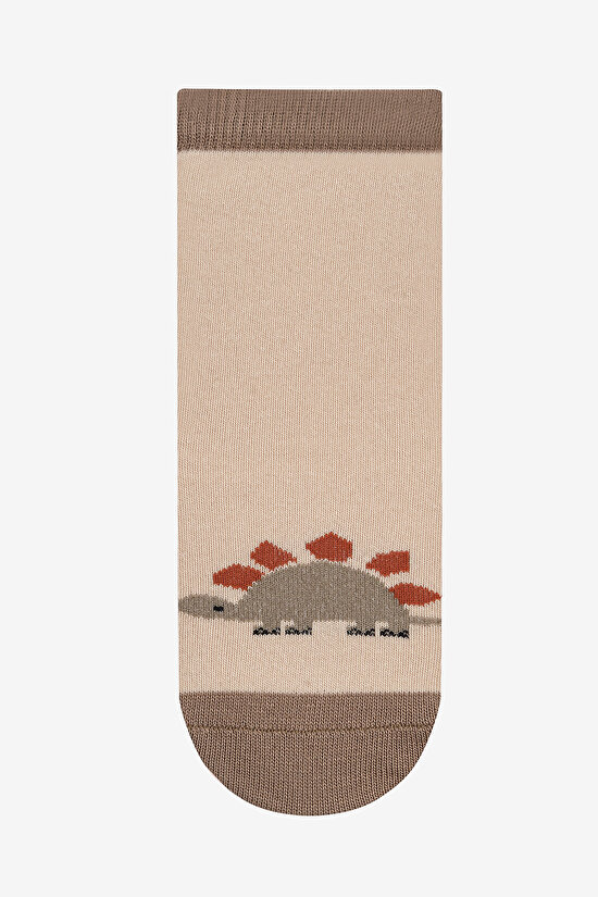 Boys Dino Time 4in1 Multi Colour Socket Socks - 5