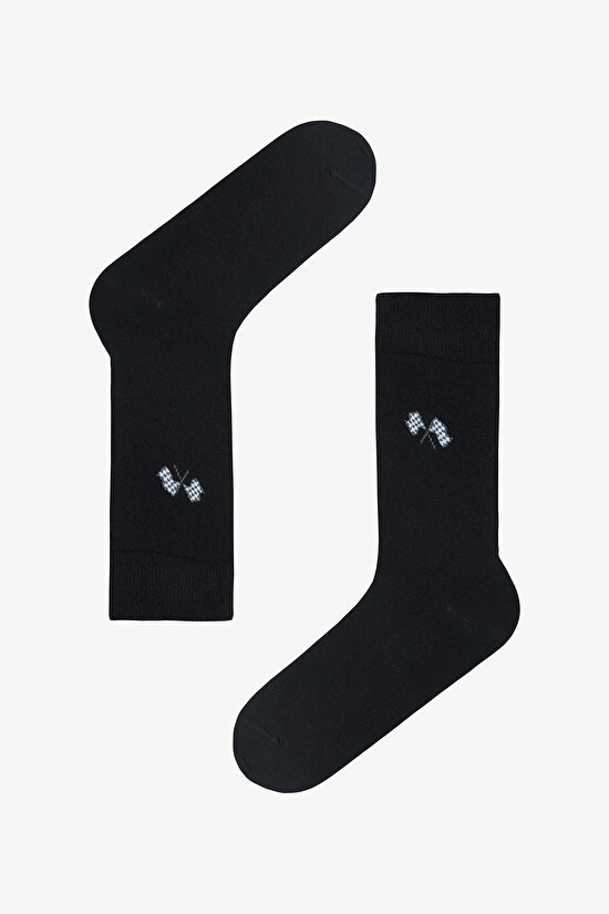 Gri Legends Erkek Puantiye Desenli 3'lü Soket Çorap - 4