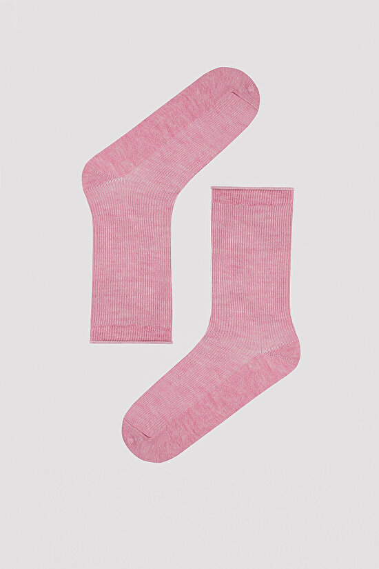 Pastel Renkli 5li Soket Çorap - 2