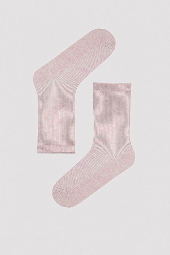 Pastel Renkli 5li Soket Çorap - 4