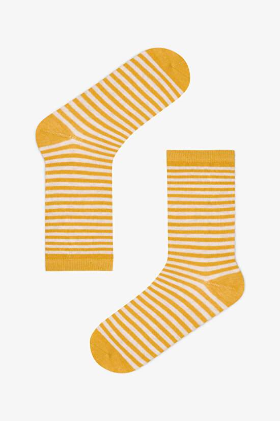 5 Pairs of Cotton Striped Socket Socks - 4