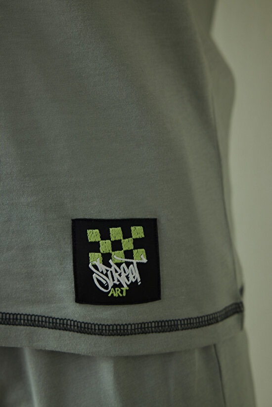 Erkek Street Uzun Kollu Pamuklu Pijama Takımı - 4