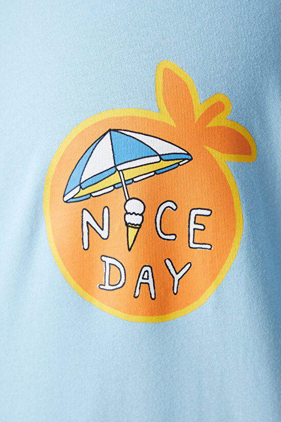 Erkek Nice Day Çok Renkli Şortlu Pijama Takımı - 4