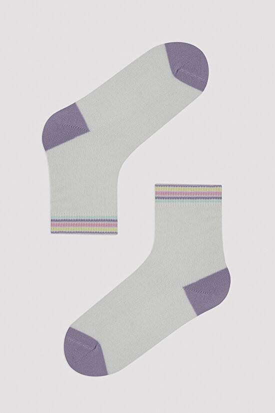 Kız Çocuk Soft Renkler 3 lü Soket Çorap - 3
