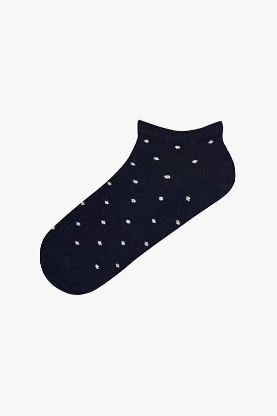Silvery Polka Dot 5 Pack Liner Socks - 3