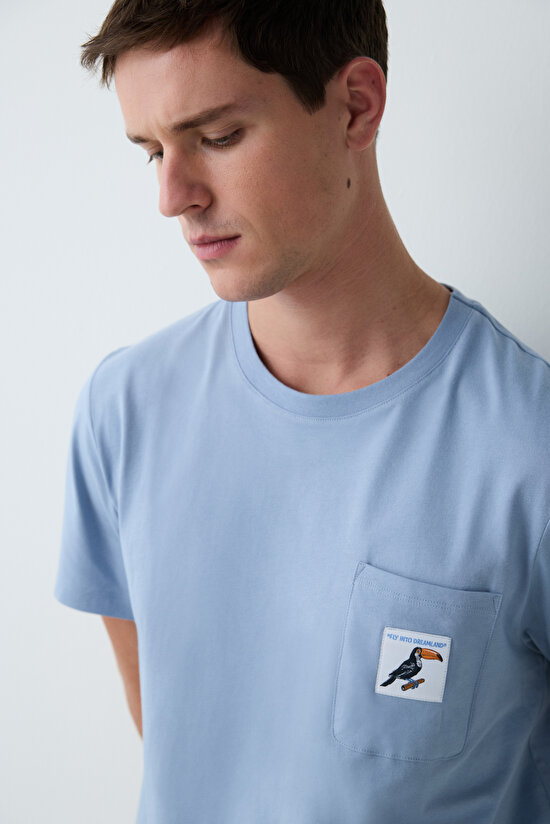 Bird Mavi Pantolon Pijama Takımı Bird Mavi Pantolon Pijama Takımı - 4