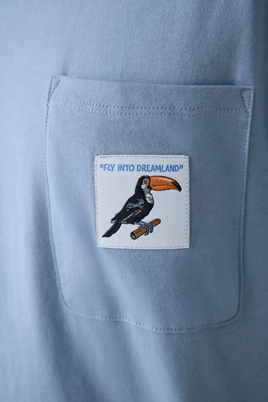 Bird Mavi Pantolon Pijama Takımı Bird Mavi Pantolon Pijama Takımı - 5