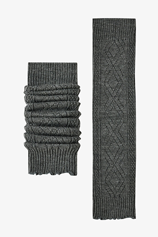 Etnik Fırfırlı Kalın Tozluk - 1