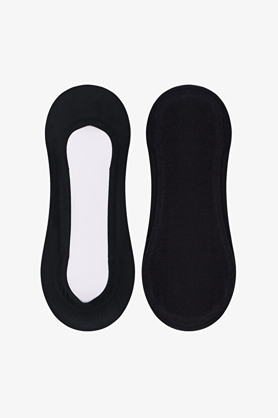 Lazer Kesim Görünmez Kaydırmaz Tutuşlu Babet Çorap - 1