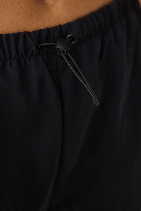 Side Button Black Pant - 4