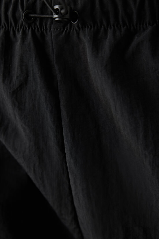 Side Button Black Pant - 5