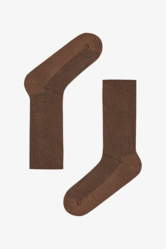 5 Çift Pamuklu Ribli Renkli Soket Çorap - 2