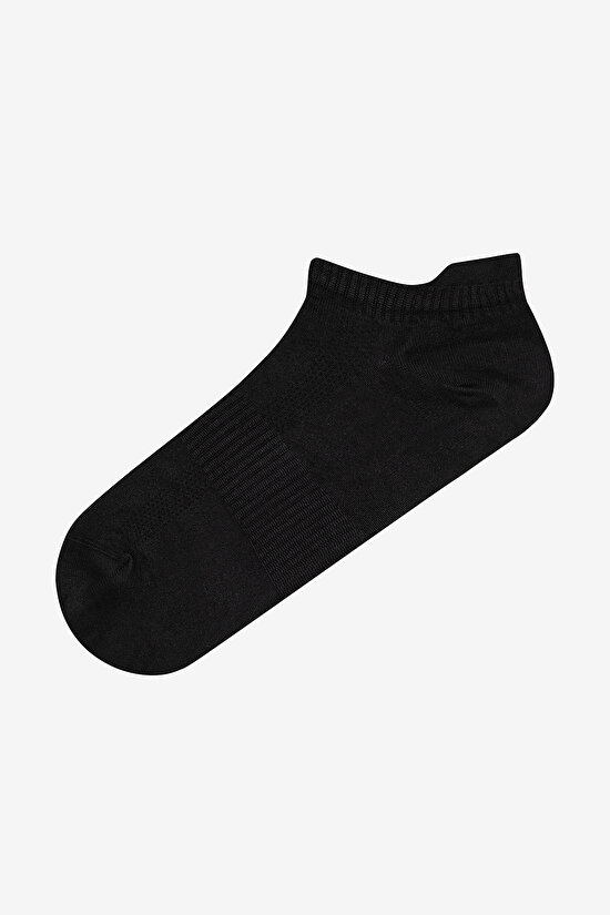 Microfiber Back Tab 3in1 Black Grey Liner Socks - 4