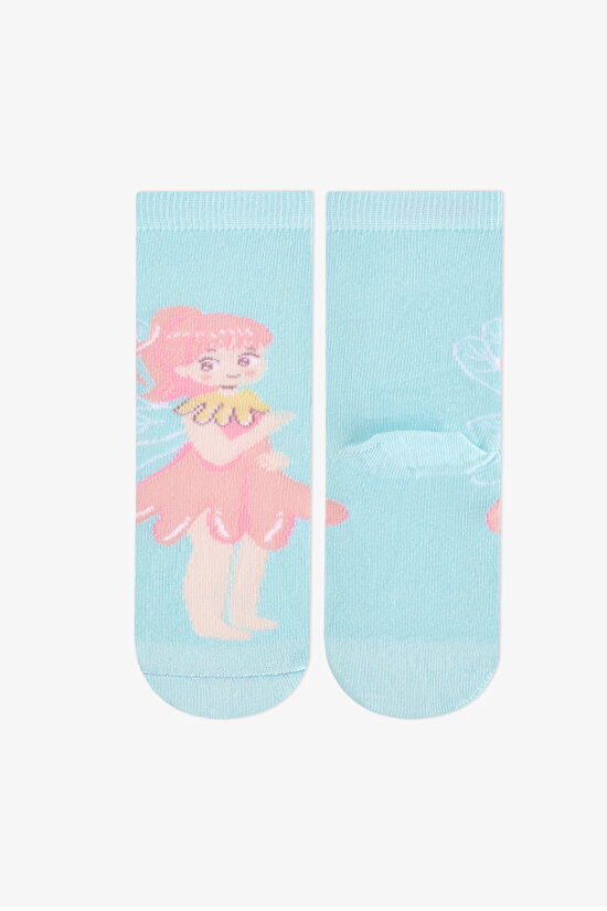 Kız Çocuk Fairy Bloom Pamuklu 4 Çift Soket Çorap - 2