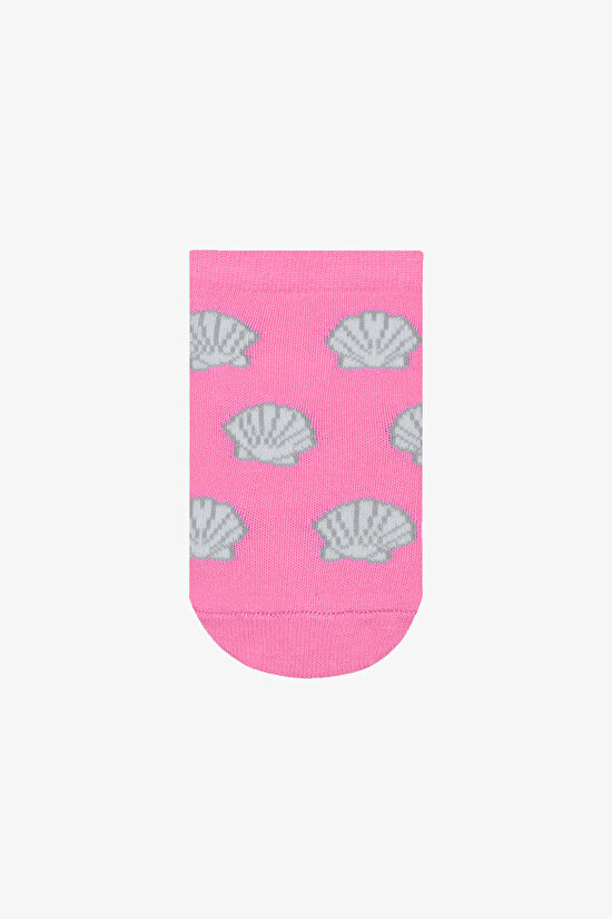 Kız Çocuk Shell Mermaid Çok Renkli 4lü Patik Çorap - 3