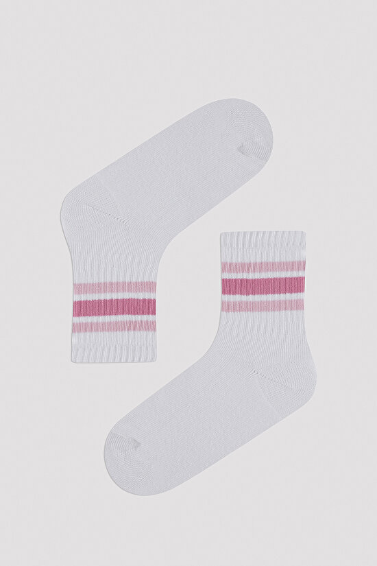 Girl Stripe Detailed 2 in 1 Tennis Socket - 3
