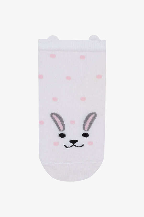 3 Çift Pamuklu Panda Desenli Patik Çorap - 3