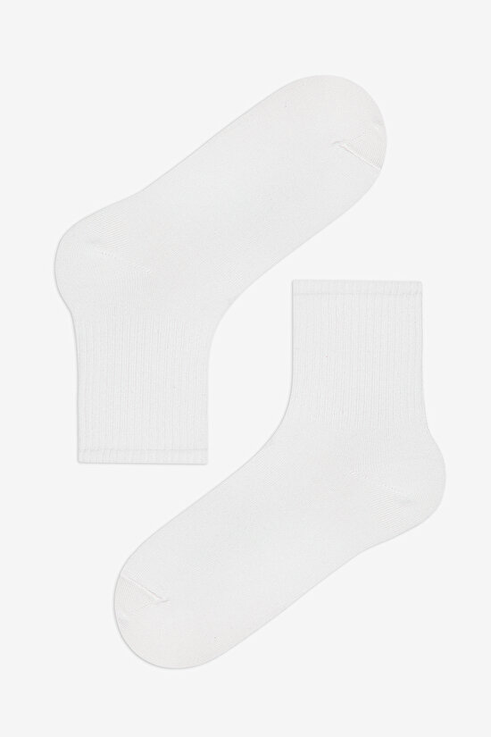 Green Lines Tenis White Green 3in1 Socket Socks - 4