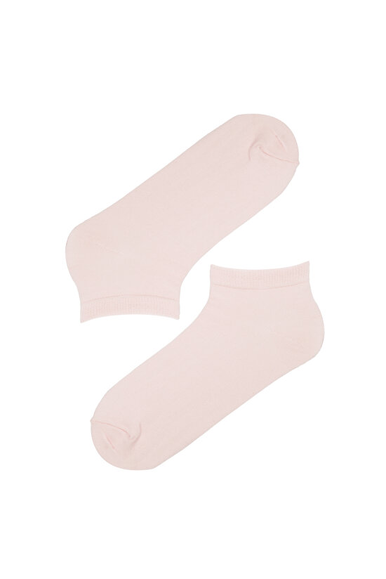 Pembe Basic 4 lü Patik Çorap - 5