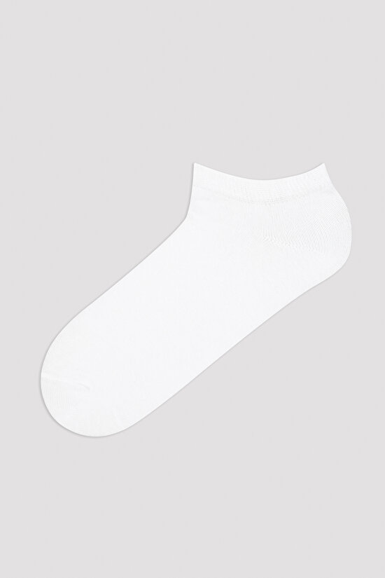 Basic 4 lü Beyaz Patik Çorap - 2