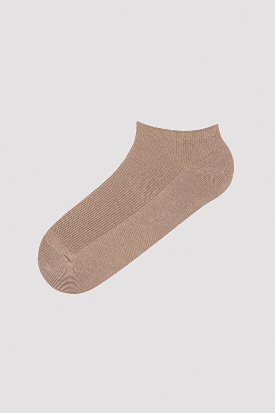 Soil Color Açık Kahverengi 4lü Patik Çorap - 5