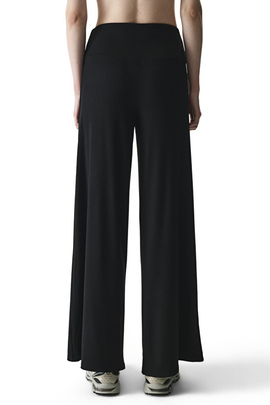 Black Envelope Modal Pants - 3