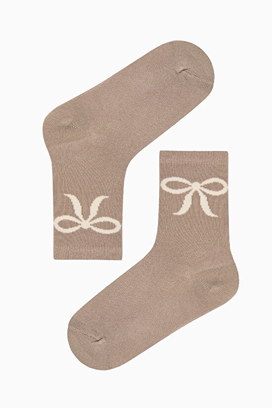 Kız Çocuk Bow Çok Renkli  2li Soket Çorap - 3