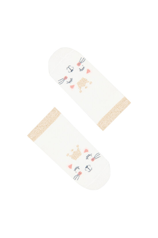 Girls Princess Cat 2In1 Liner Socks - 3